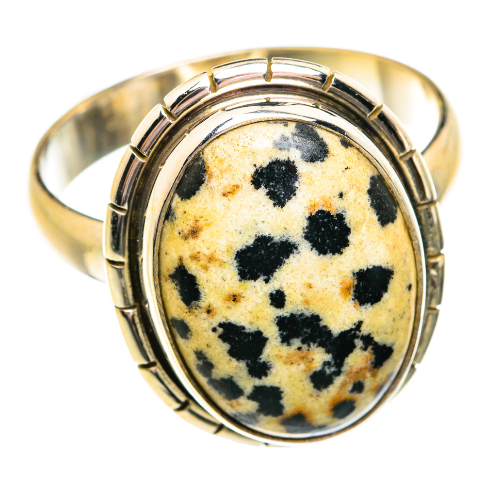 Dalmatian Jasper Rings handcrafted by Anasilvercos - RING74760