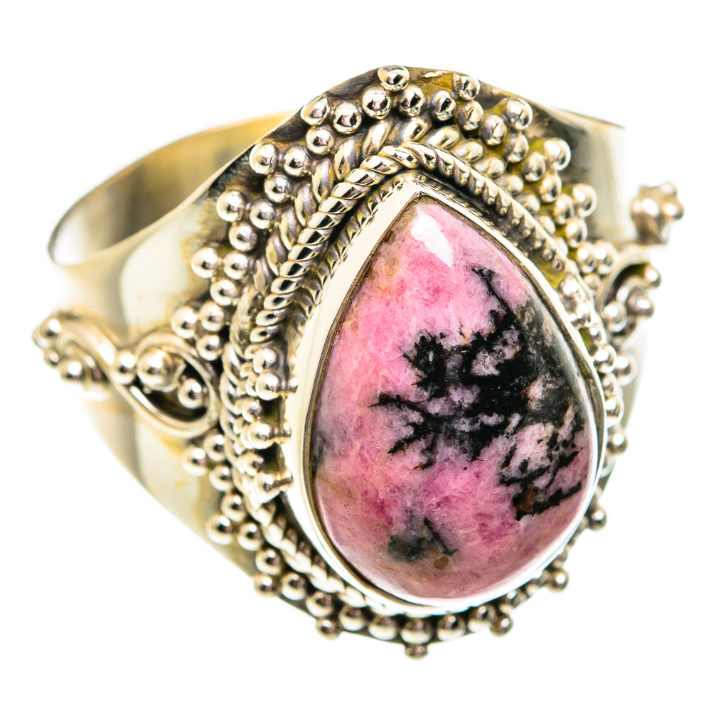 Rhodonite Rings handcrafted by Anasilvercos - RING74761