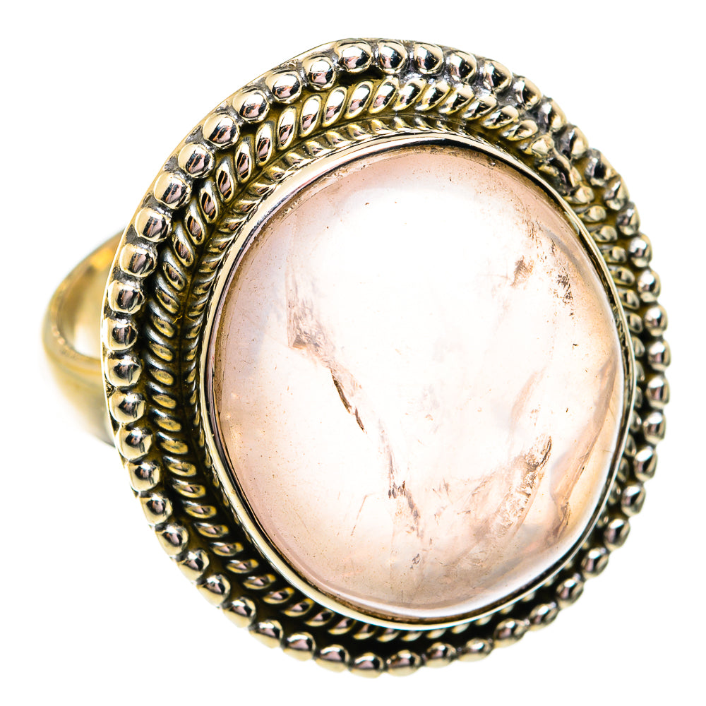 Rose Quartz Rings handcrafted by Anasilvercos - RING74764
