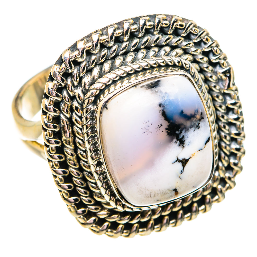 Dendritic Opal Rings handcrafted by Anasilvercos - RING74777