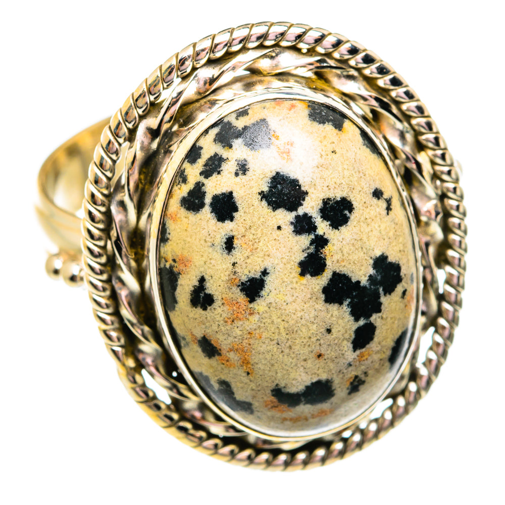 Dalmatian Jasper Rings handcrafted by Anasilvercos - RING74785