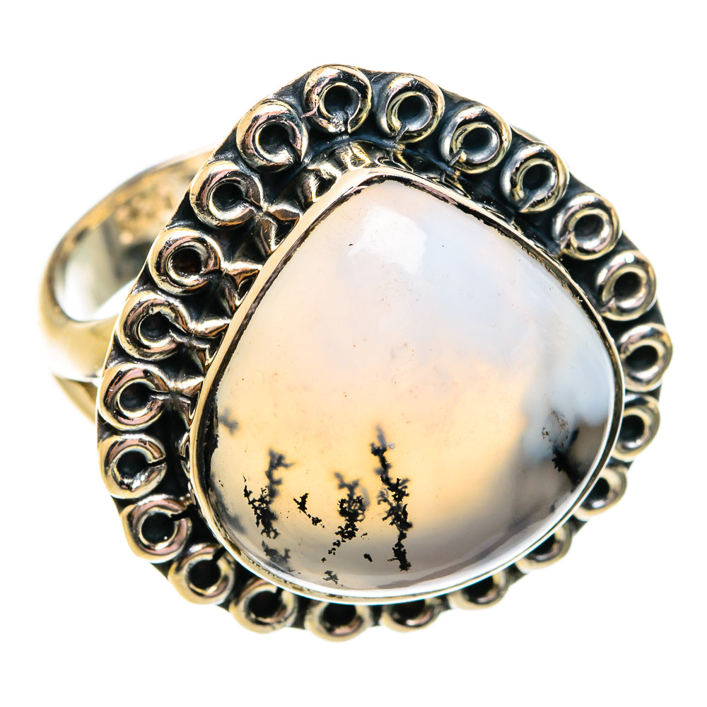 Dendritic Opal Rings handcrafted by Anasilvercos - RING74796