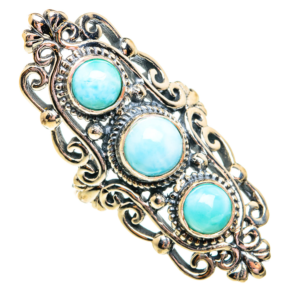 Larimar Rings handcrafted by Anasilvercos - RING74824