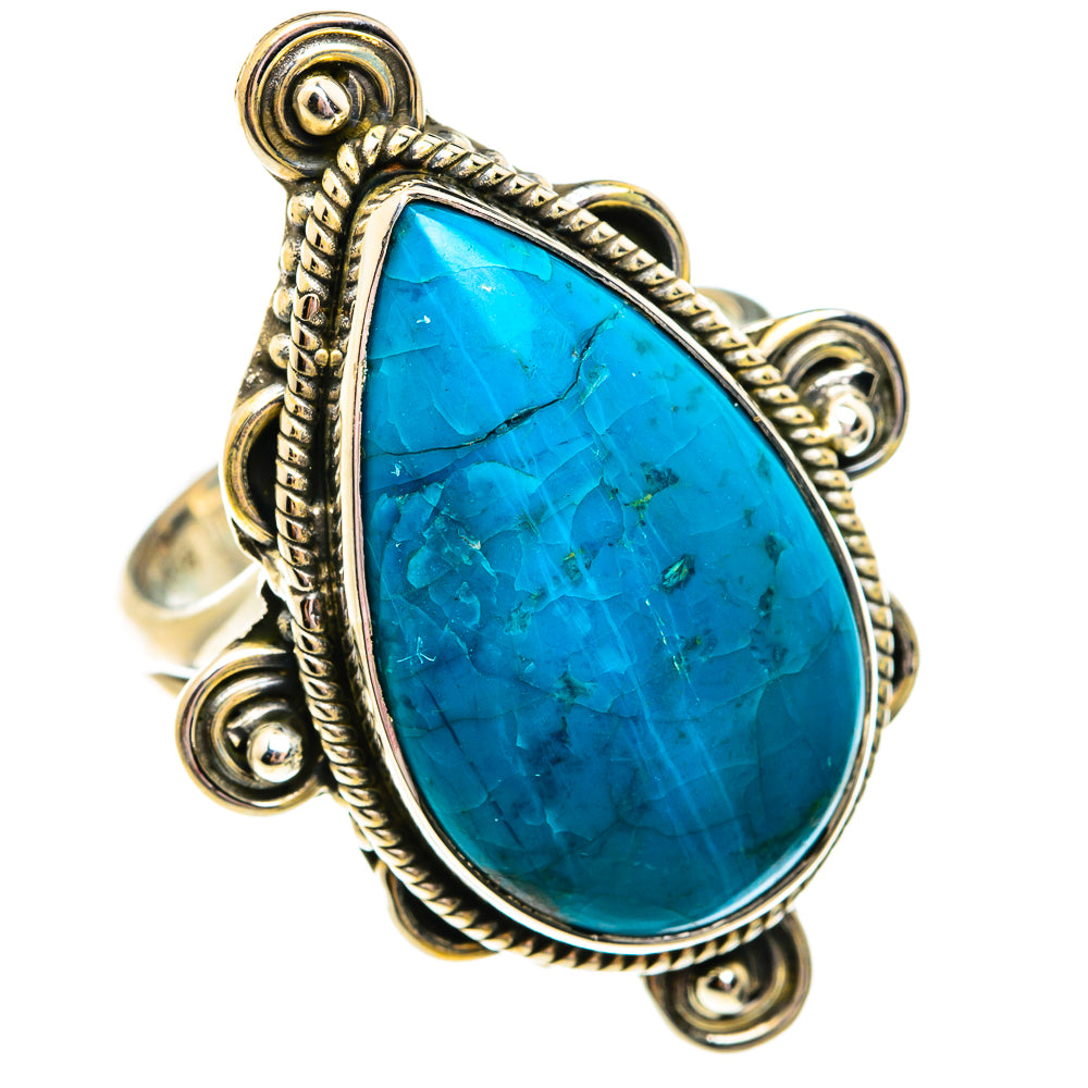 Arizona Turquoise Rings handcrafted by Anasilvercos - RING74825