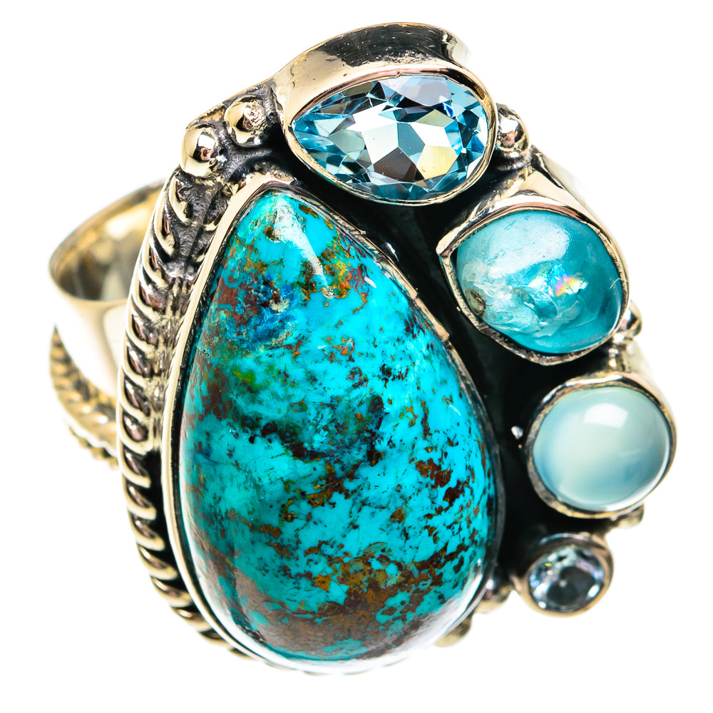 Chrysocolla Rings handcrafted by Anasilvercos - RING74830