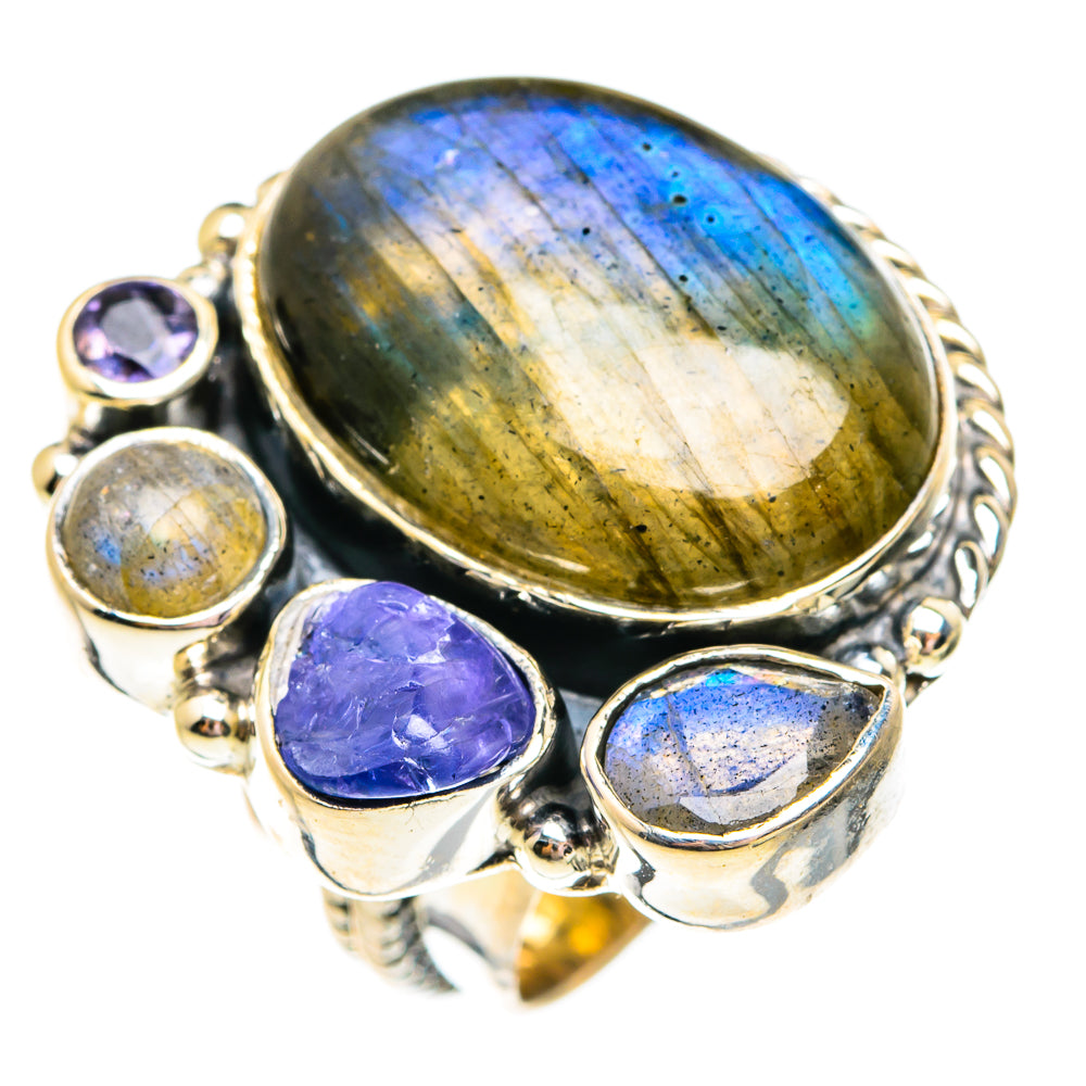 Labradorite Rings handcrafted by Anasilvercos - RING74857
