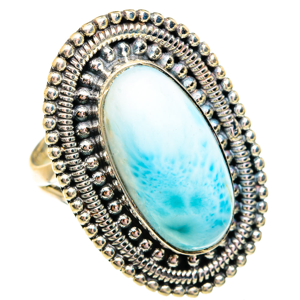 Larimar Rings handcrafted by Anasilvercos - RING74871
