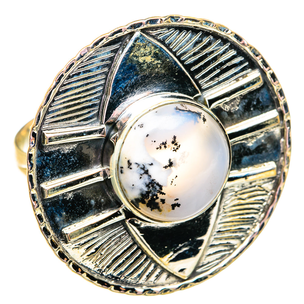 Dendritic Opal Rings handcrafted by Anasilvercos - RING74879