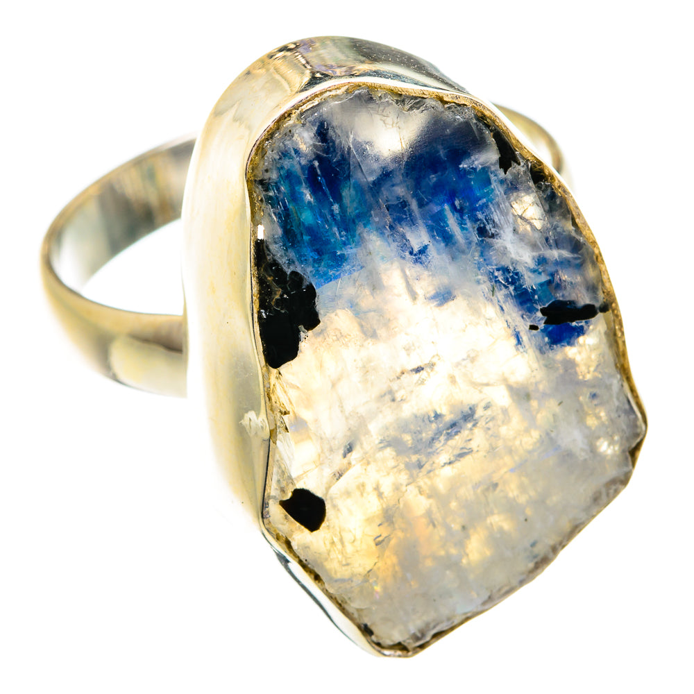 Rainbow Moonstone Rings handcrafted by Anasilvercos - RING74881