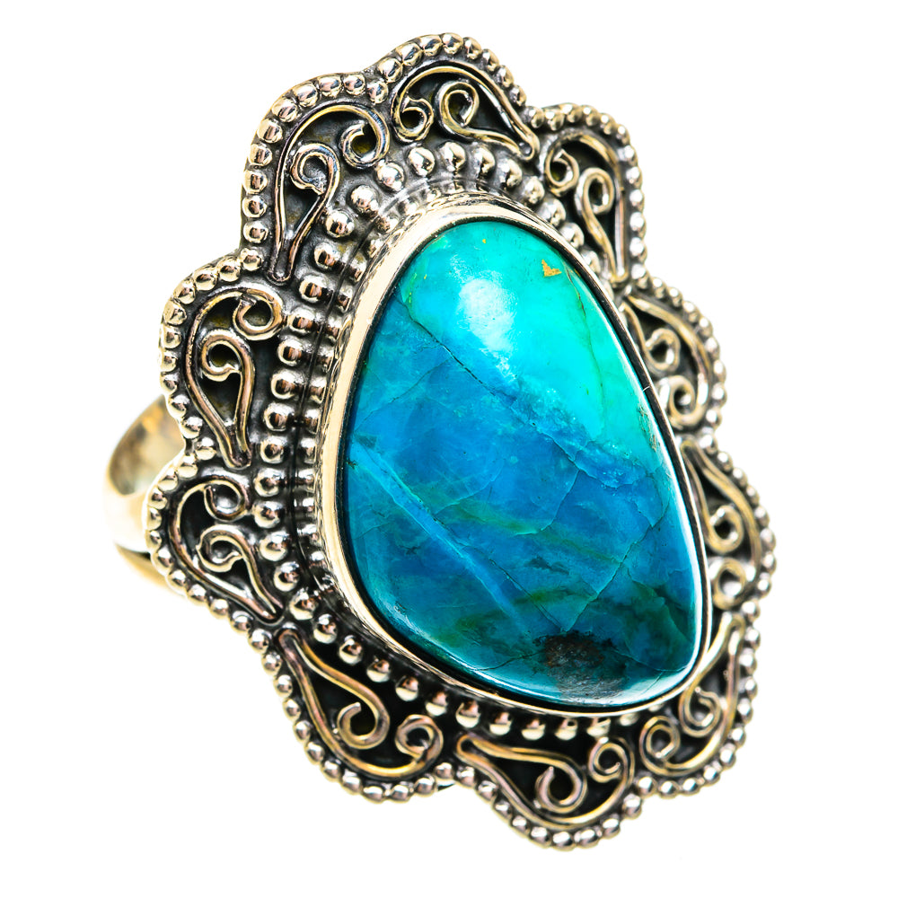Chrysocolla Rings handcrafted by Anasilvercos - RING74886