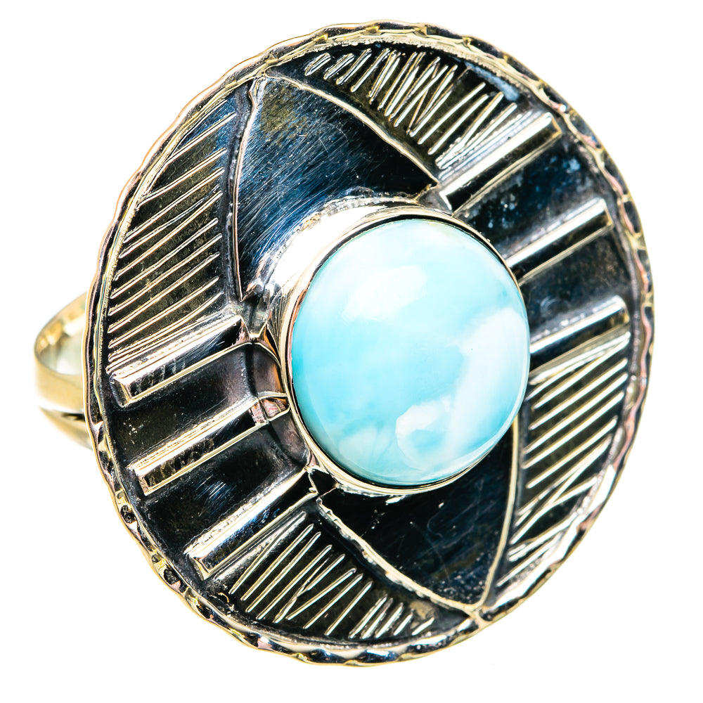Larimar Rings handcrafted by Anasilvercos - RING74912