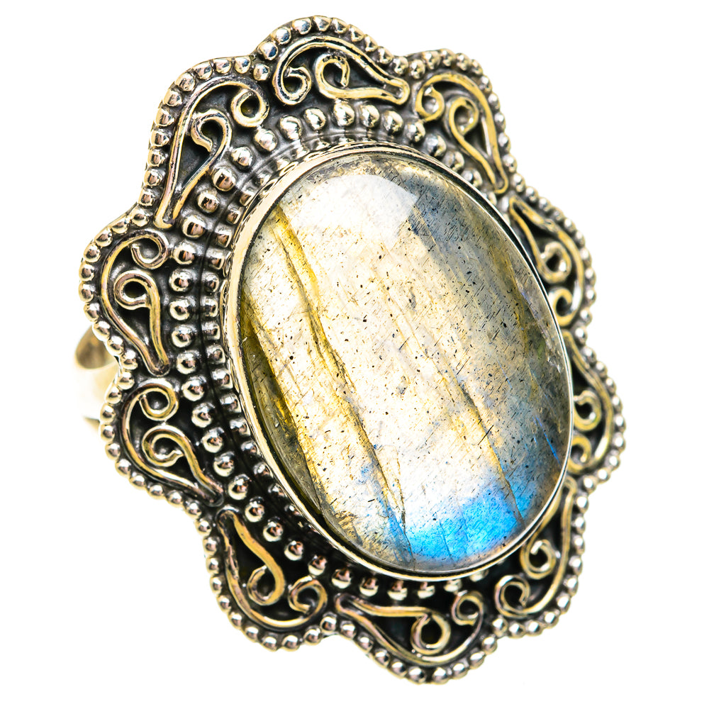 Labradorite Rings handcrafted by Anasilvercos - RING74913