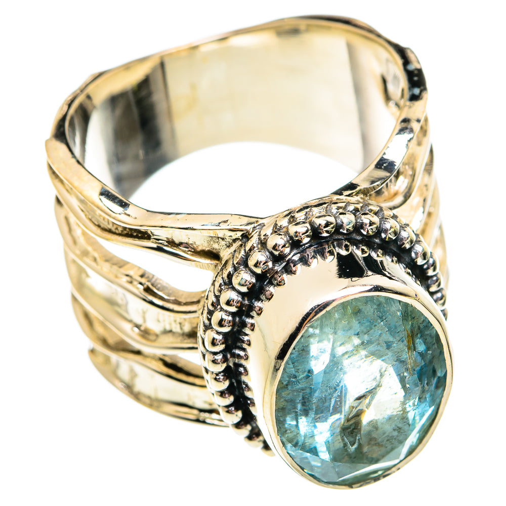 Aquamarine Rings handcrafted by Anasilvercos - RING74915