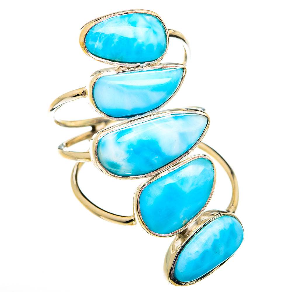 Larimar Rings handcrafted by Anasilvercos - RING74922
