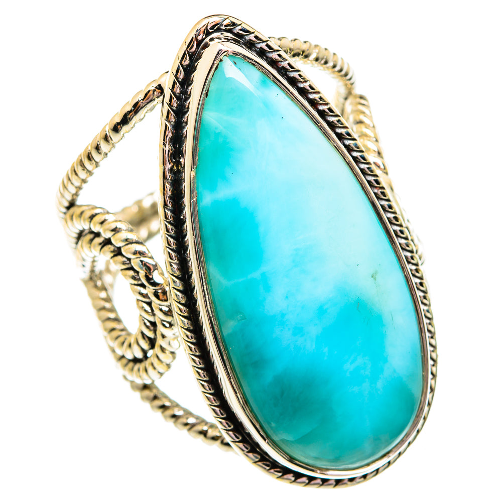 Larimar Rings handcrafted by Anasilvercos - RING74928
