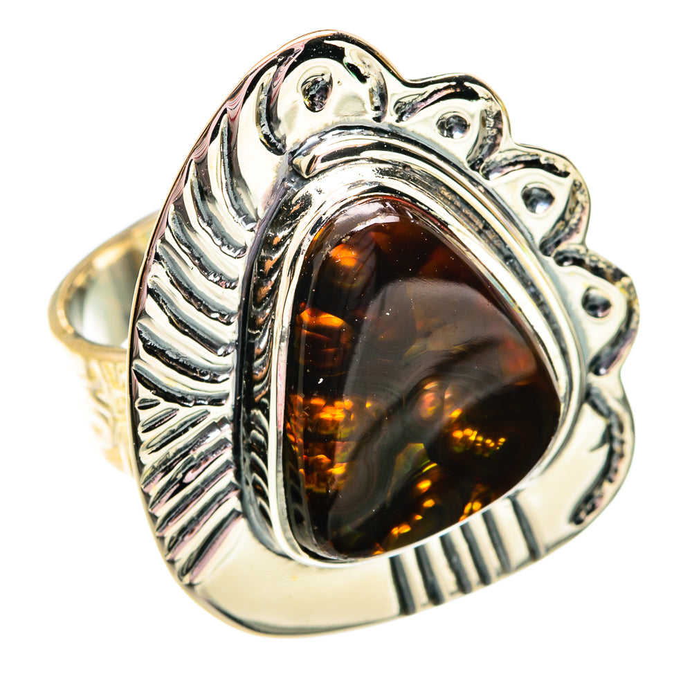 Mexican Fire Agate Rings handcrafted by Anasilvercos - RING74931