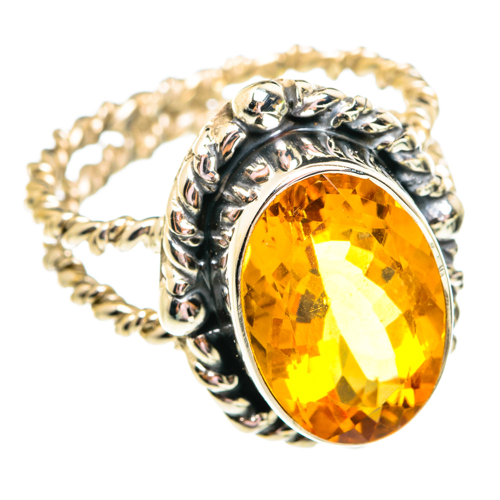 Mandarin Citrine Rings handcrafted by Anasilvercos - RING74932