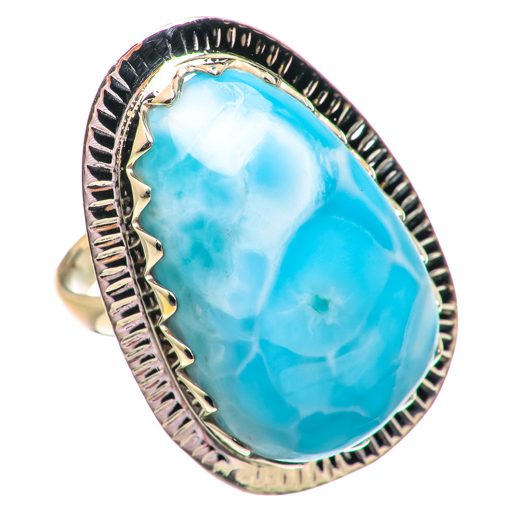 Larimar Rings handcrafted by Anasilvercos - RING74945