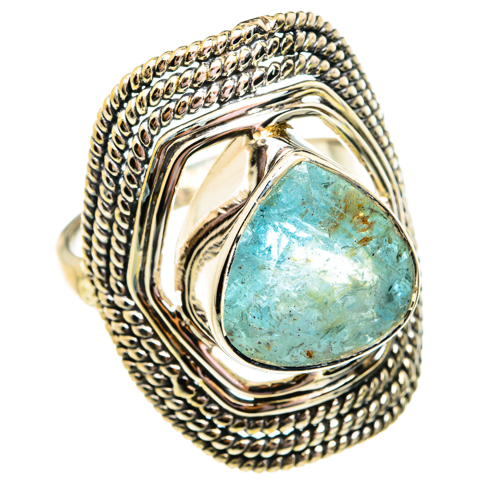 Aquamarine Rings handcrafted by Anasilvercos - RING74946