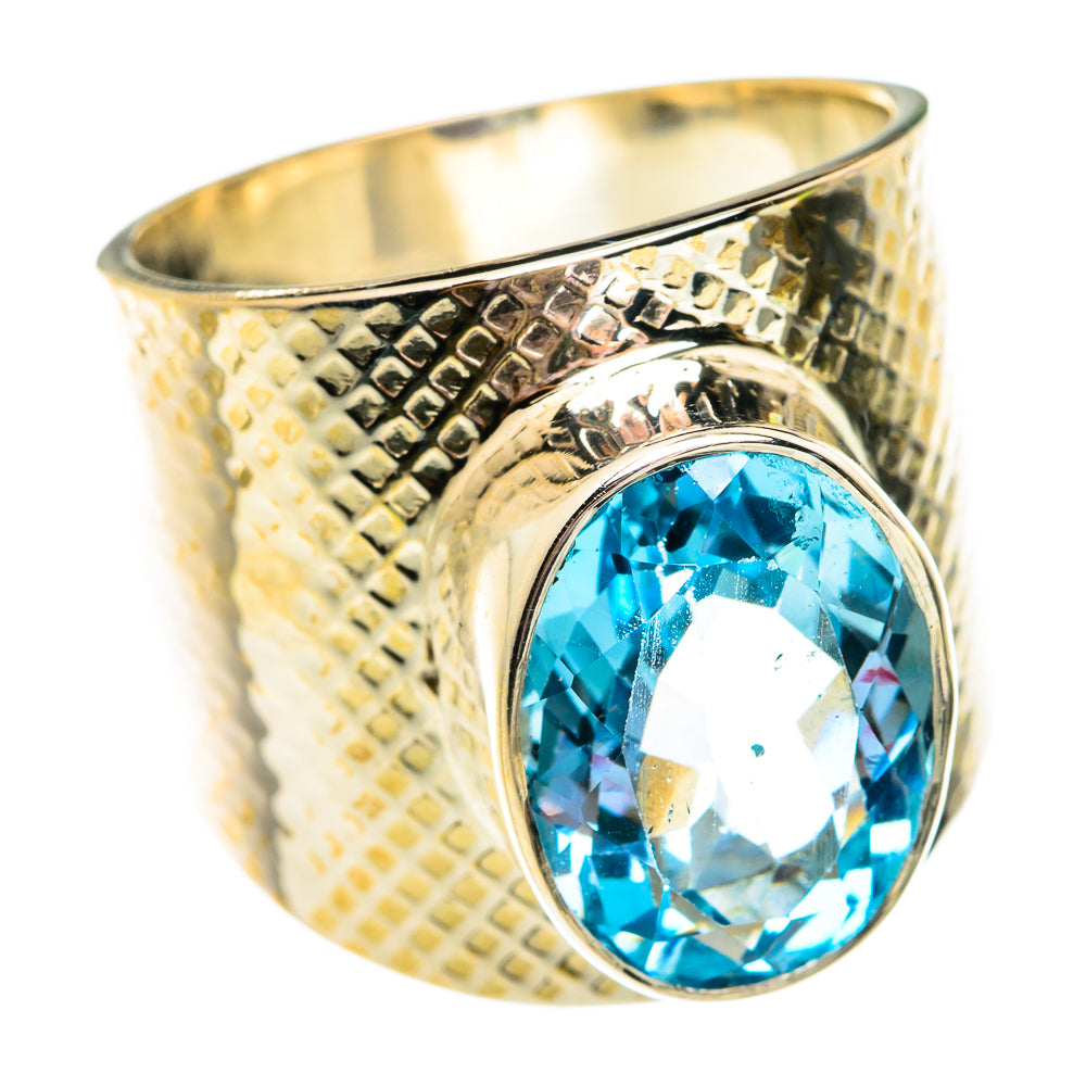 Blue Topaz Rings handcrafted by Anasilvercos - RING74948