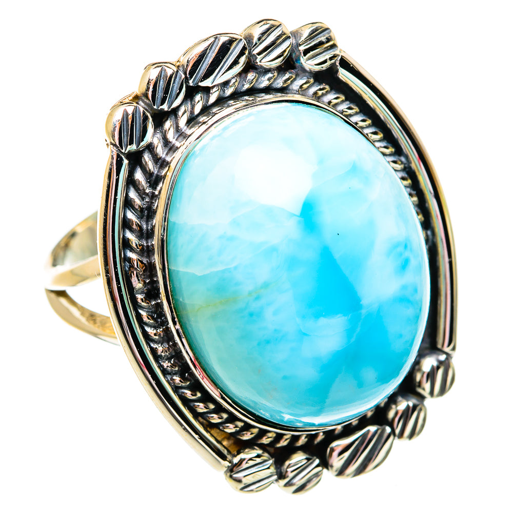 Larimar Rings handcrafted by Anasilvercos - RING74949