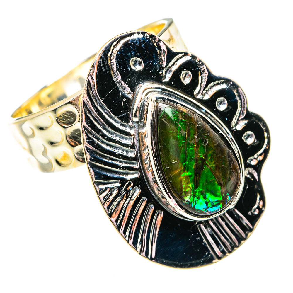 Ammolite Rings handcrafted by Anasilvercos - RING74967