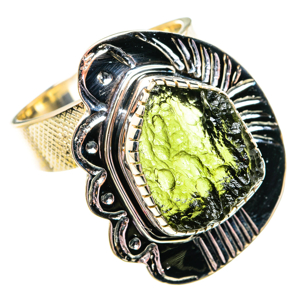 Czech Moldavite Rings handcrafted by Anasilvercos - RING74968