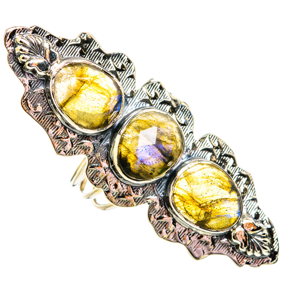 Labradorite Rings handcrafted by Anasilvercos - RING74983