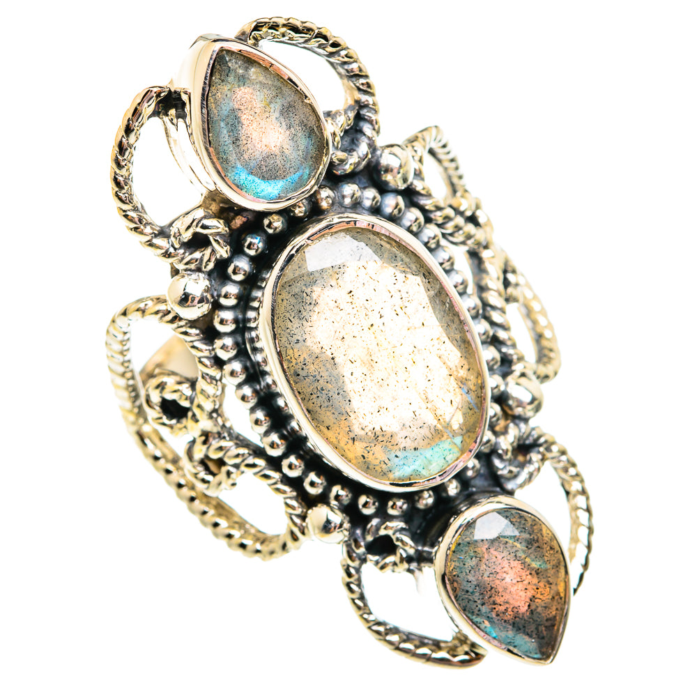 Labradorite Rings handcrafted by Anasilvercos - RING74987