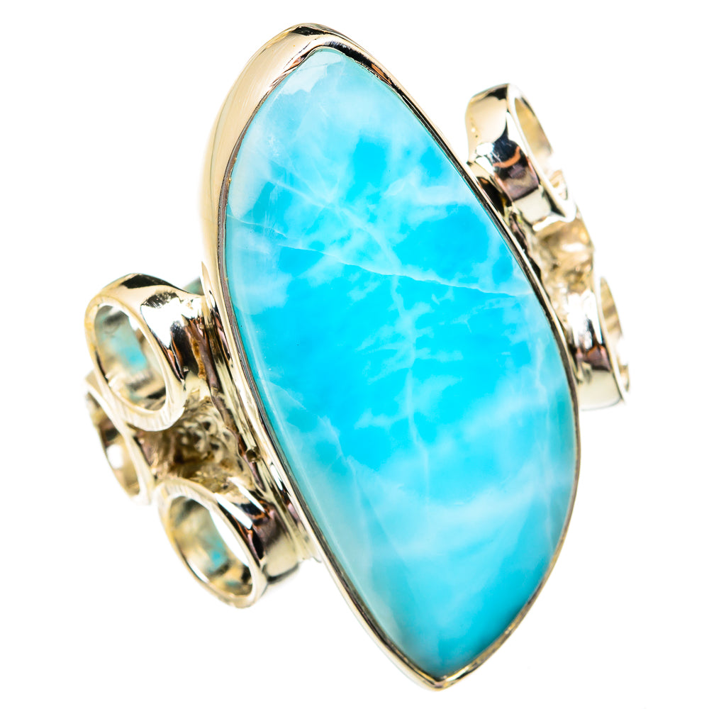 Larimar Rings handcrafted by Anasilvercos - RING74994
