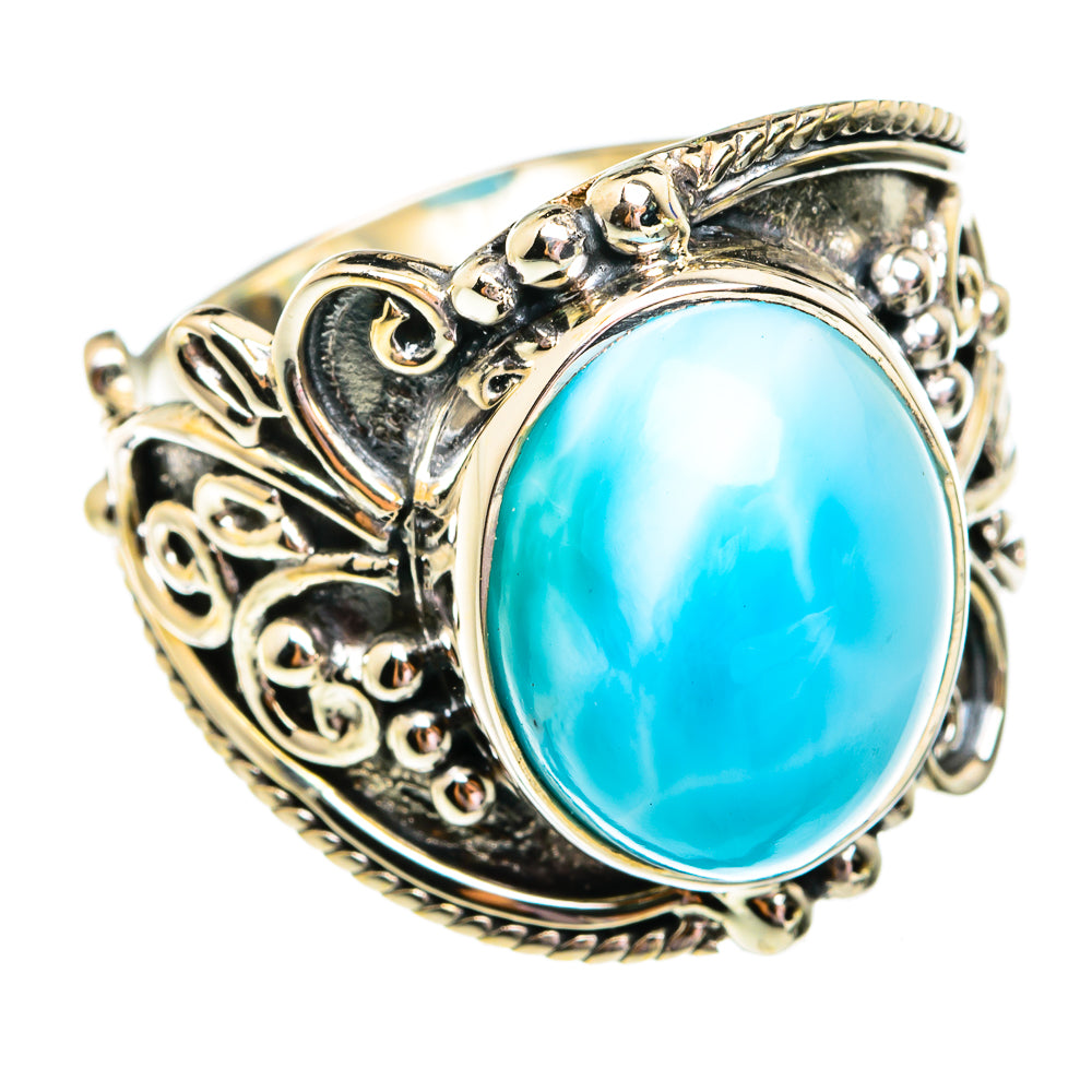 Larimar Rings handcrafted by Anasilvercos - RING74999