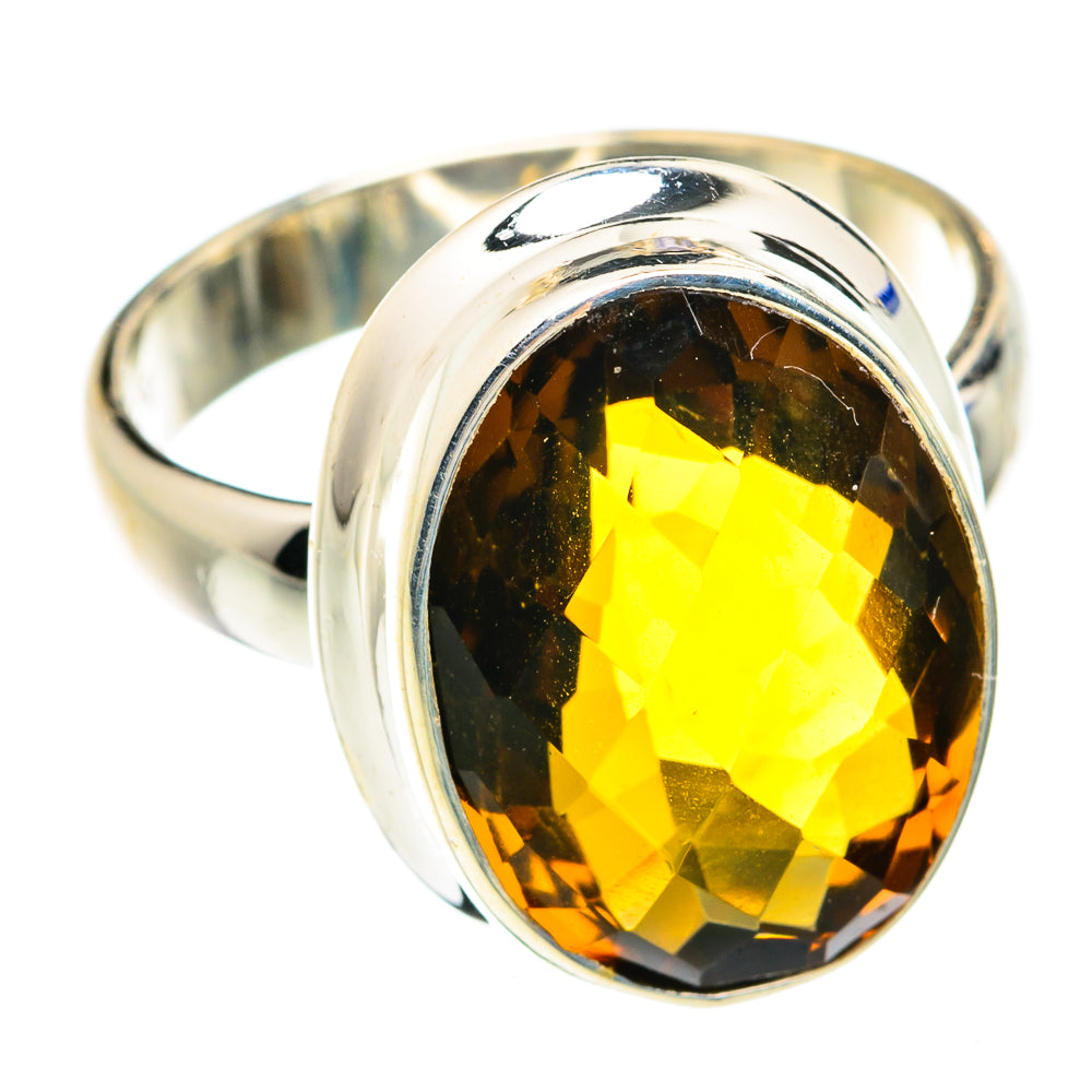 Mandarin Citrine Rings handcrafted by Anasilvercos - RING75025