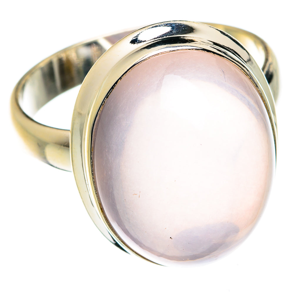 Rose Quartz Rings handcrafted by Anasilvercos - RING75030