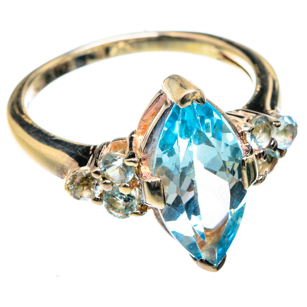 Blue Topaz Rings handcrafted by Anasilvercos - RING75047