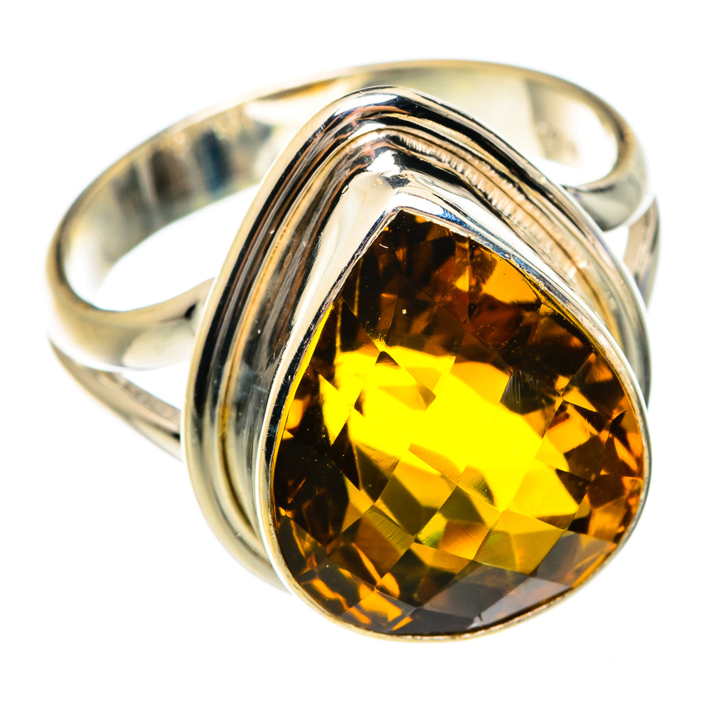 Mandarin Citrine Rings handcrafted by Anasilvercos - RING75058
