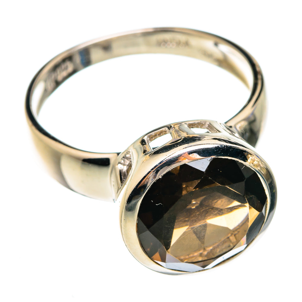Smoky Quartz Rings handcrafted by Anasilvercos - RING75090