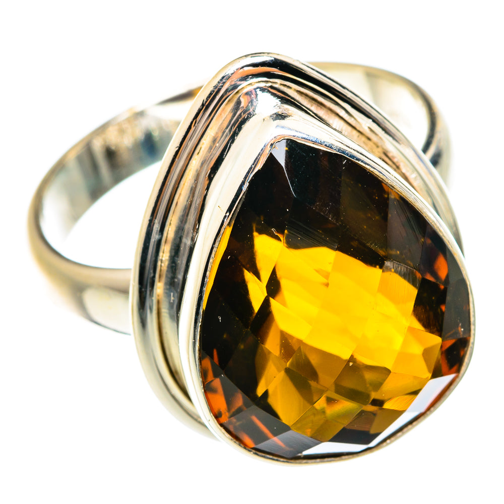 Smoky Quartz Rings handcrafted by Anasilvercos - RING75091