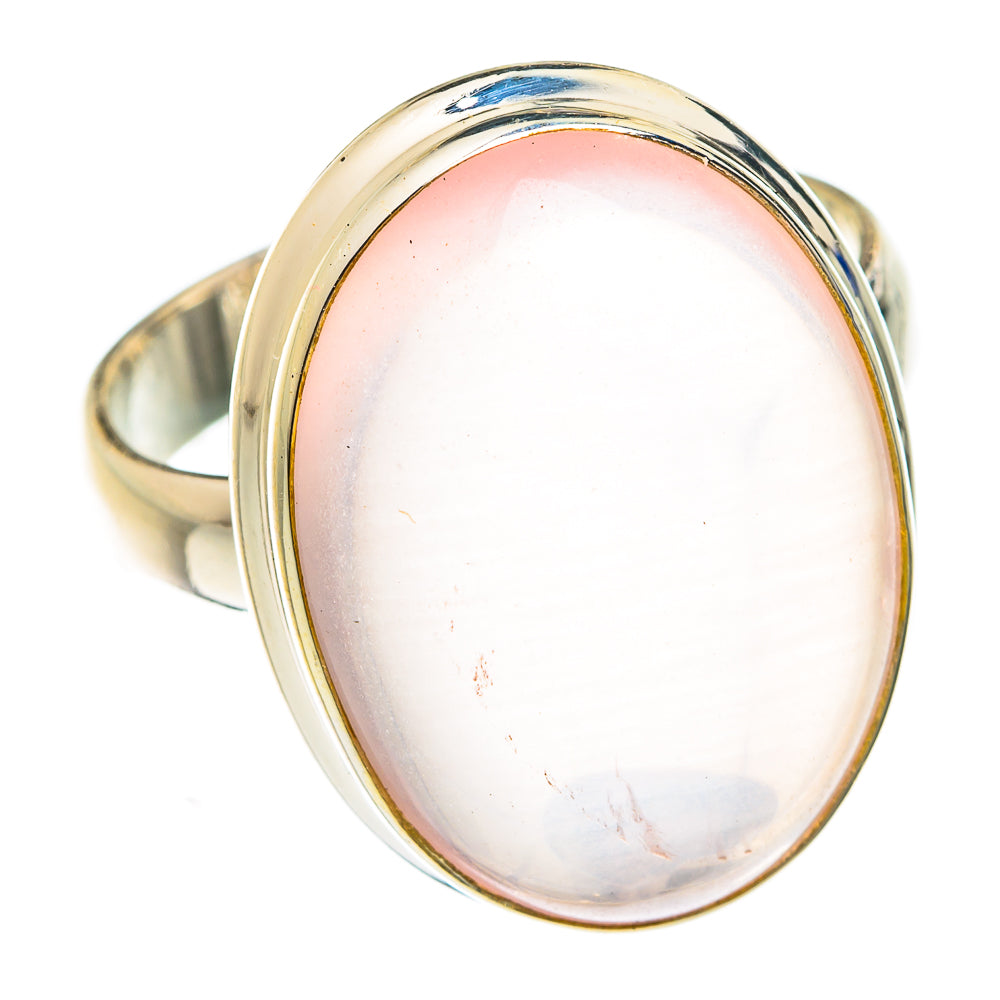 Rose Quartz Rings handcrafted by Anasilvercos - RING75094