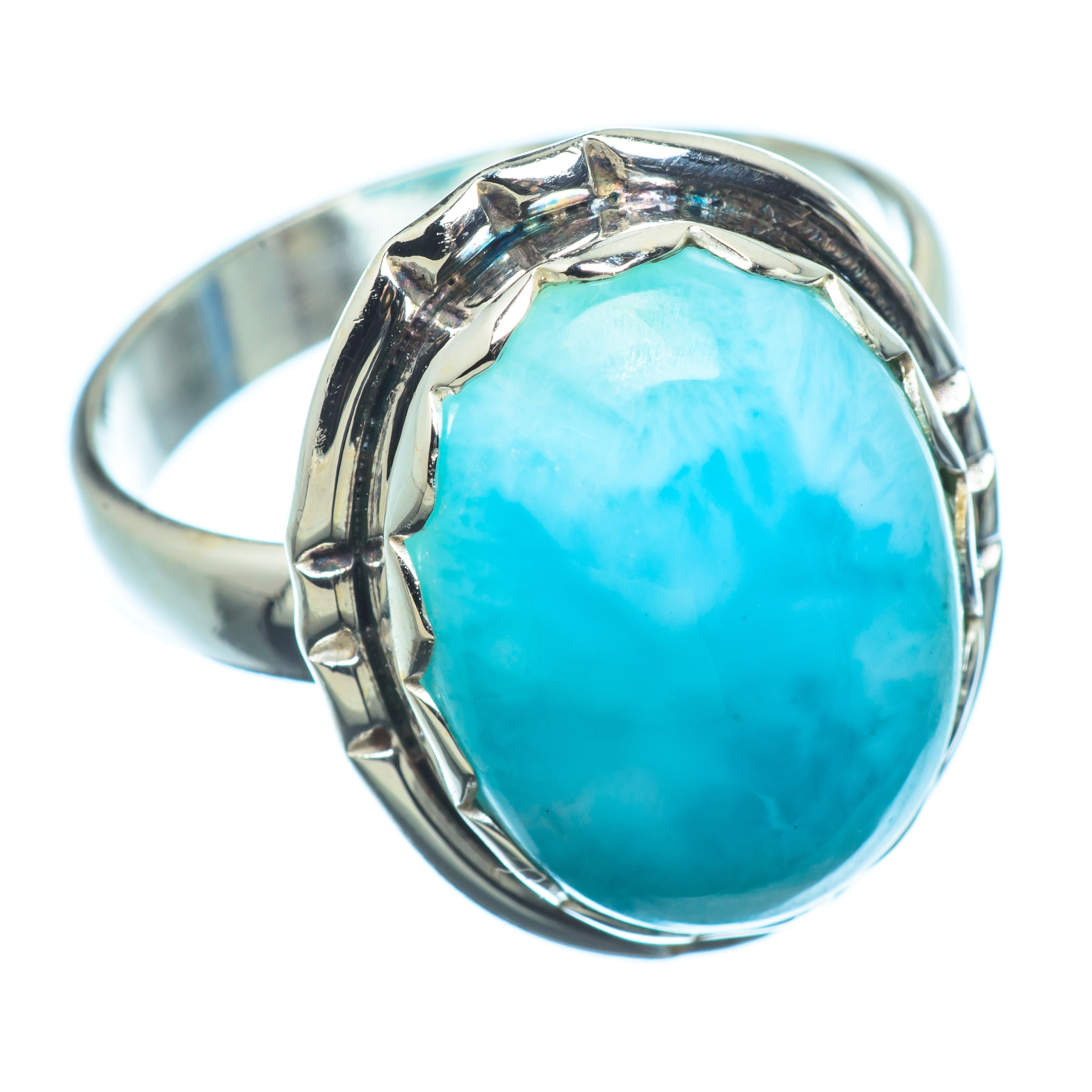 Larimar Rings handcrafted by Anasilvercos - RING7511