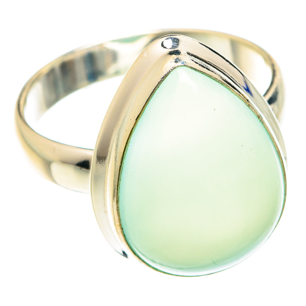 Aqua Chalcedony Rings handcrafted by Anasilvercos - RING75111
