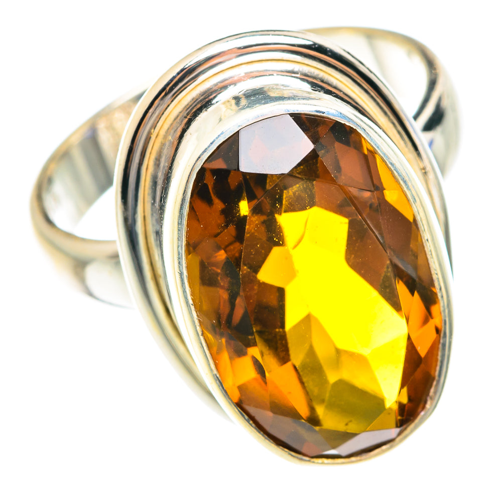 Mandarin Citrine Rings handcrafted by Anasilvercos - RING75119