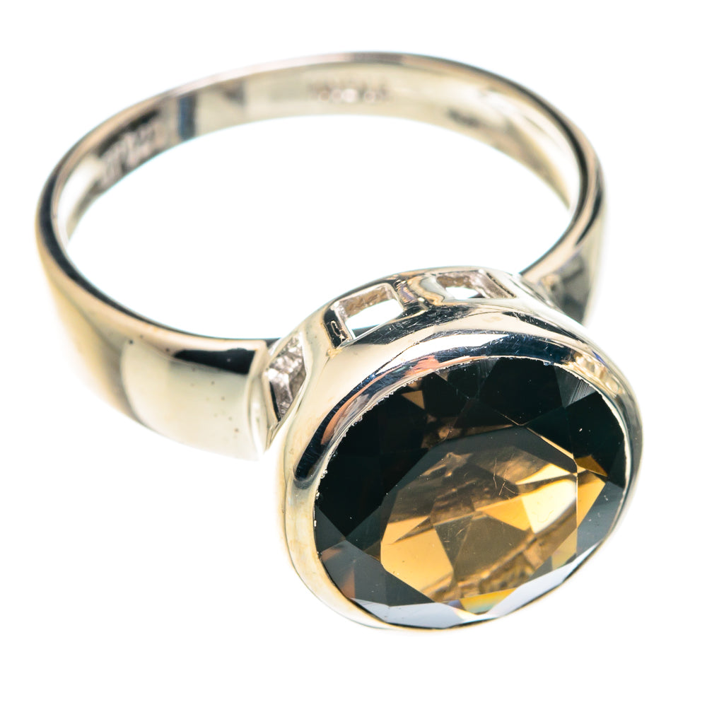 Smoky Quartz Rings handcrafted by Anasilvercos - RING75120