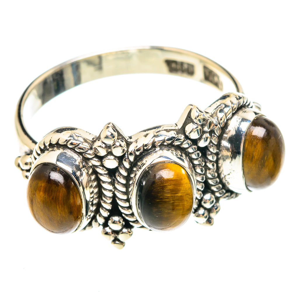 Tiger Eye Rings handcrafted by Anasilvercos - RING75121