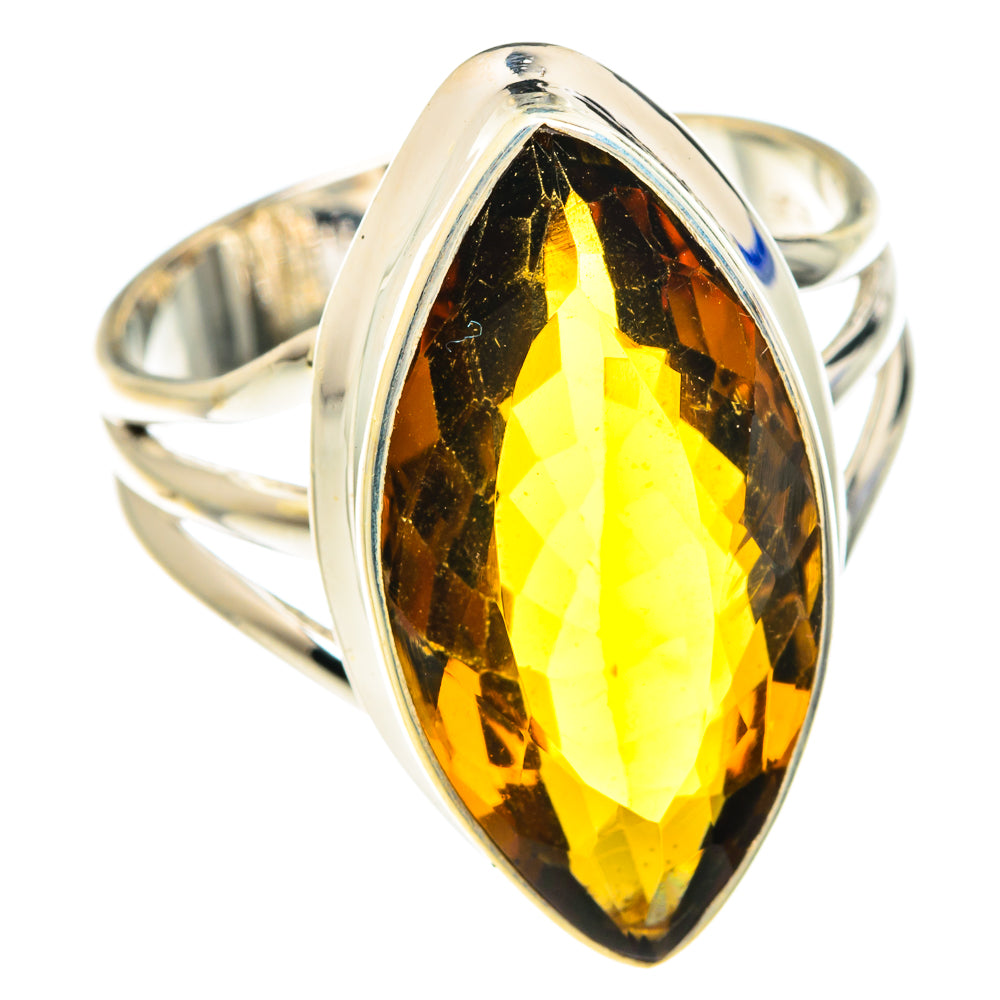 Mandarin Citrine Rings handcrafted by Anasilvercos - RING75122