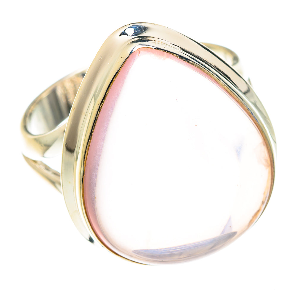 Rose Quartz Rings handcrafted by Anasilvercos - RING75126