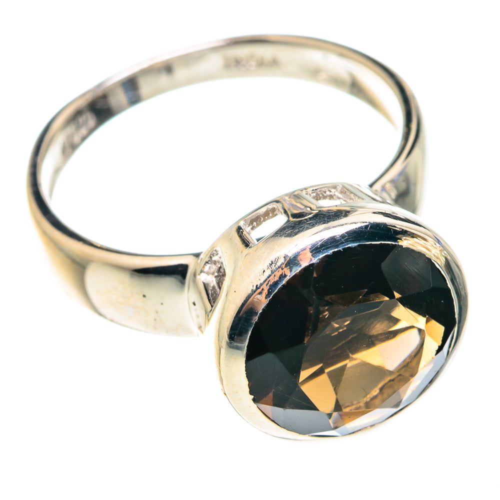 Smoky Quartz Rings handcrafted by Anasilvercos - RING75148