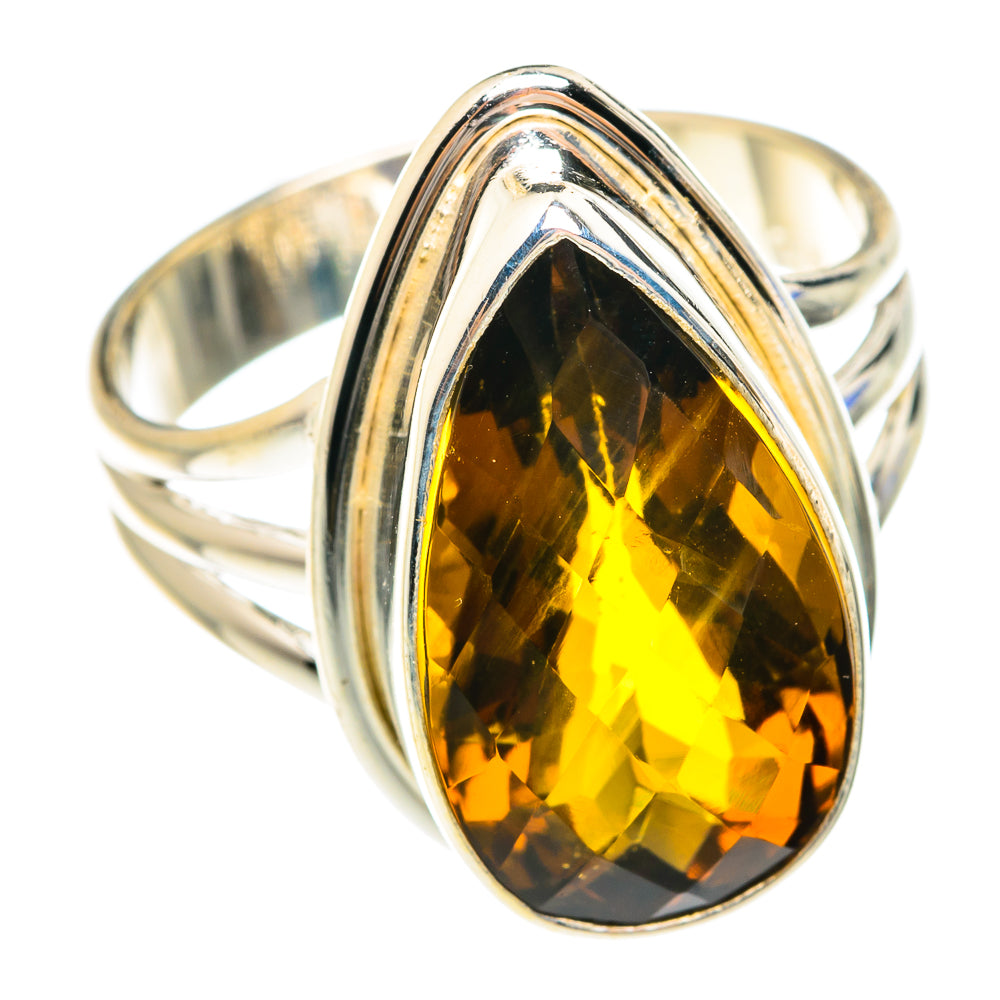 Mandarin Citrine Rings handcrafted by Anasilvercos - RING75151
