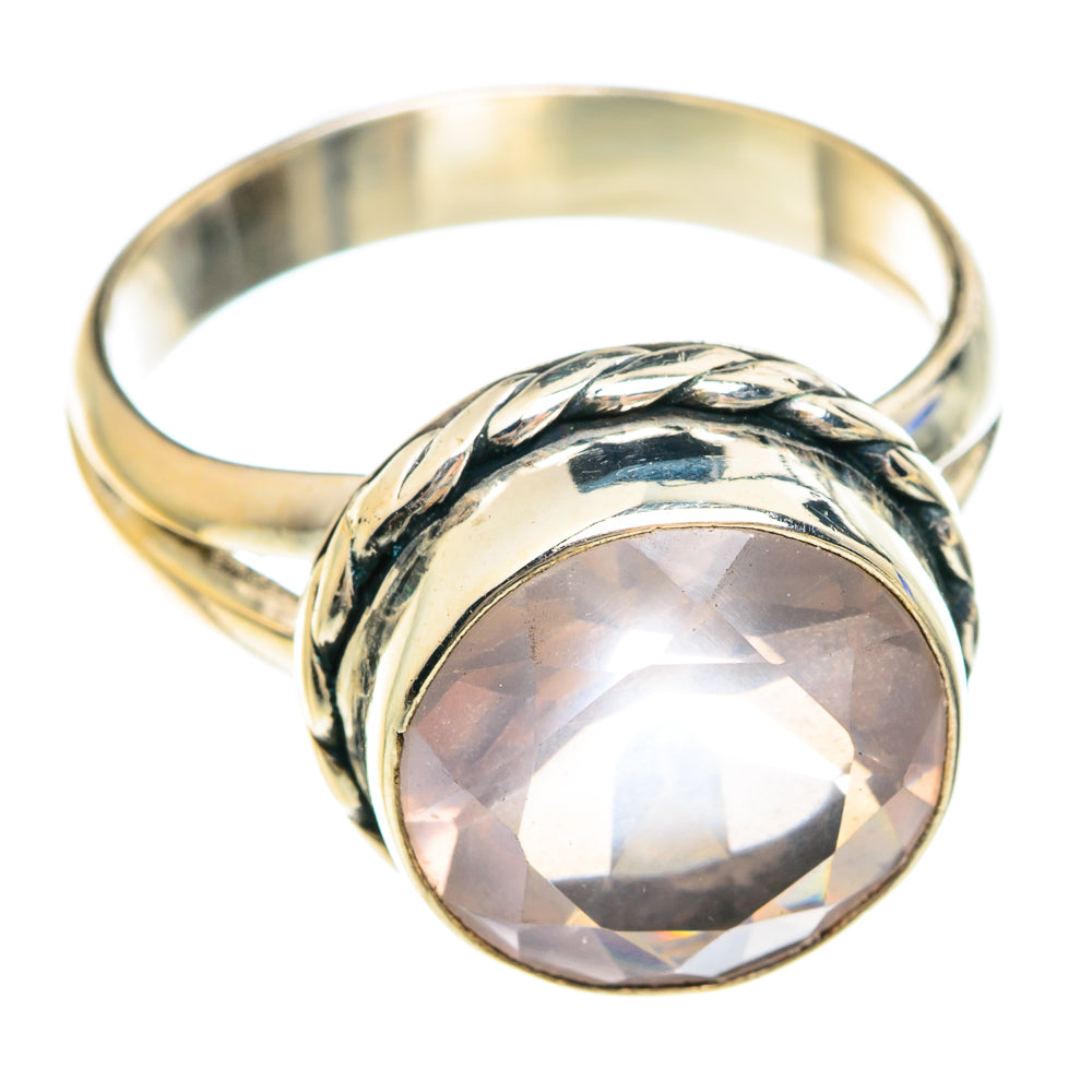 Rose Quartz Rings handcrafted by Anasilvercos - RING75154