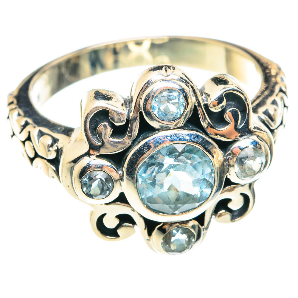 Blue Topaz Rings handcrafted by Anasilvercos - RING75168