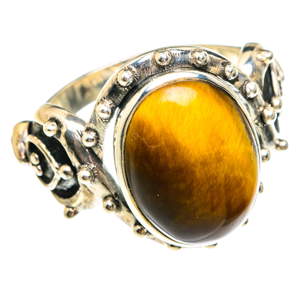 Tiger Eye Rings handcrafted by Anasilvercos - RING75178
